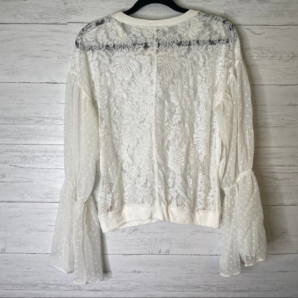 Free people NWT lace peasant blouse - Picture 7 of 7
